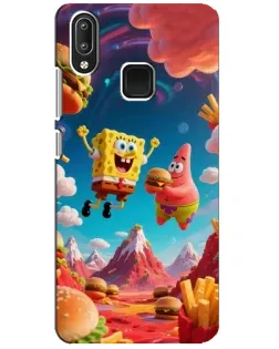 Чехол для Vivo Y95 с картинкой «Космический фастфуд»