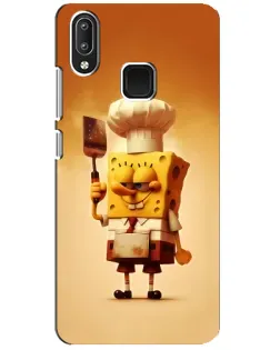 Чехол для Vivo Y95 с картинкой «Губка Боб повар»