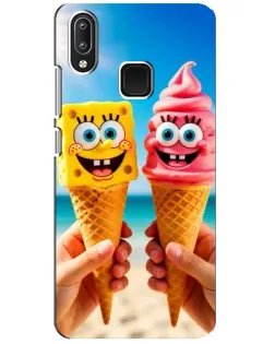 Чехол для Vivo Y95 с картинкой «Спанч Боб мороженое»