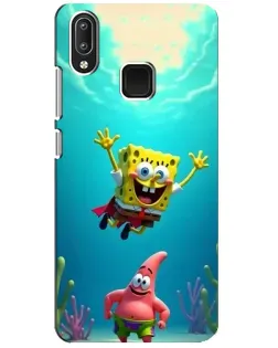 Чехол для Vivo Y95 с картинкой «Спанч Боб под водой»