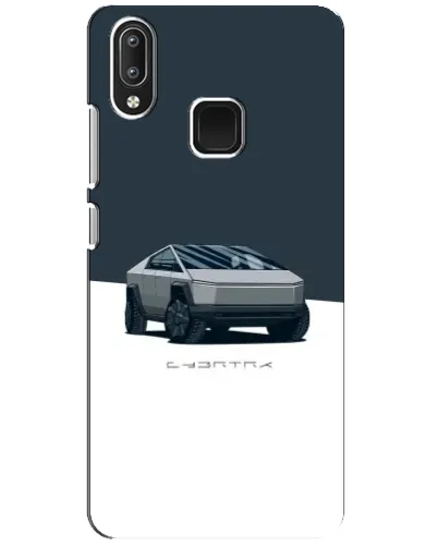 Чехол для Vivo Y95 с картинкой «Серебристый Cybertruck Tesla»