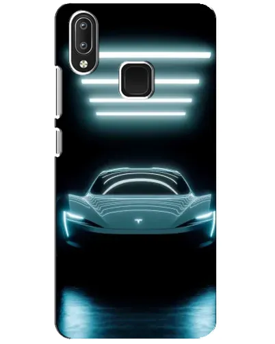 Чехол для Vivo Y95 с картинкой «Tesla в неоне»