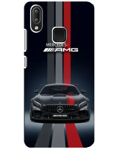 Чехол для Vivo Y95 с картинкой «Mercedes — белый карбон»