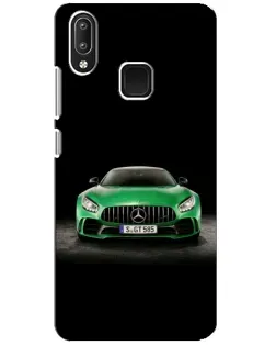 Чехол для Vivo Y95 с картинкой «Mercedes — неоновый лого»