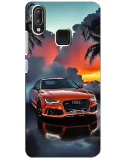 Чехол для Vivo Y95 с картинкой «Audi — закат»