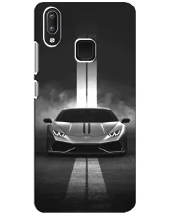 Чехол для Vivo Y95 с картинкой «Lamborghini симметрия дорог»