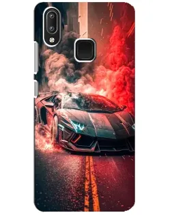 Чехол для Vivo Y95 с картинкой «Lamborghini красный дым»