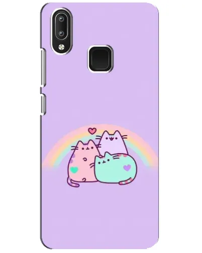 Чехол для Vivo Y95 с картинкой «Радужные Пушины»
