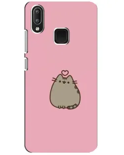 Чехол для Vivo Y95 с картинкой «Pusheen сердце»