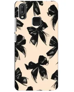 Чехол для Vivo Y95 с картинкой «Паттерн черные банты»