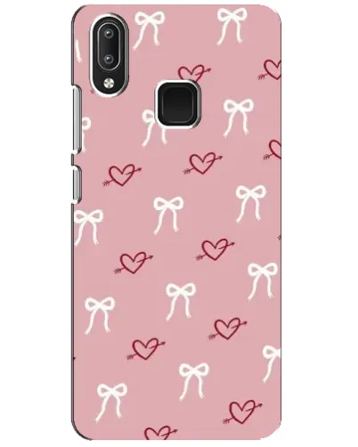 Чехол для Vivo Y95 с картинкой «Сердца и банты» Чехол для Vivo Y95 с картинкой «Сердца и банты»