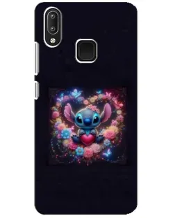 Чехол для Vivo Y95 с картинкой «Stitch в цветах»