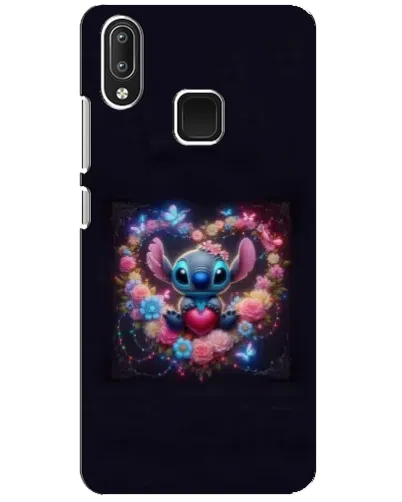 Чехол для Vivo Y95 с картинкой «Stitch в цветах»