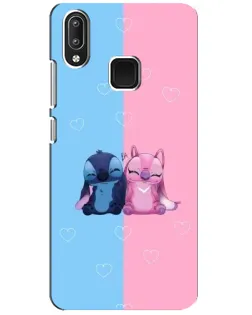 Чехол для Vivo Y95 с картинкой «Stitch и Angel Love»