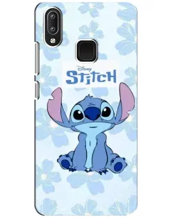 Чехол для Vivo Y95 с картинкой «Stitch среди цветов»