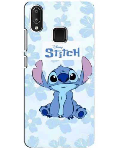 Чехол для Vivo Y95 с картинкой «Stitch среди цветов»