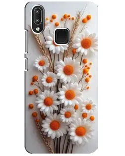 Чехол для Vivo Y95 с картинкой «Белые сухоцветы»