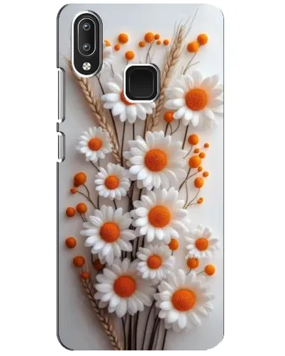 Чехол для Vivo Y95 с картинкой «Белые сухоцветы»