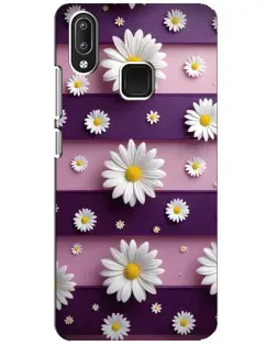 Чехол для Vivo Y95 с картинкой «Ромашки на фиолетовом»