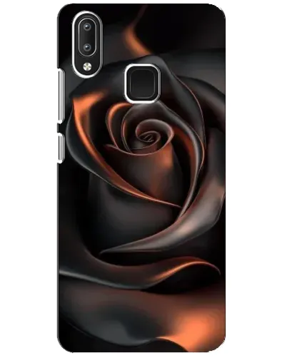 Чехол для Vivo Y95 с картинкой «Шелковая черная роза»