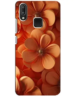 Чехол для Vivo Y95 с картинкой «Оранжевый макро цветок»