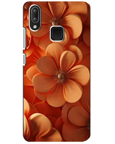 Чехол для Vivo Y95 с картинкой «Оранжевый макро цветок»