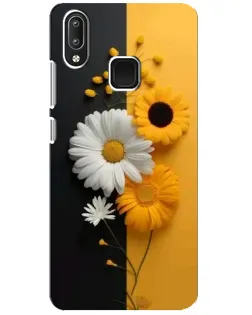 Чехол для Vivo Y95 с картинкой «Подсолнух и ромашка»