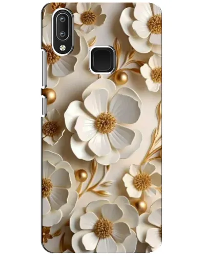 Чехол для Vivo Y95 с картинкой «Белие бумажние  цвети»