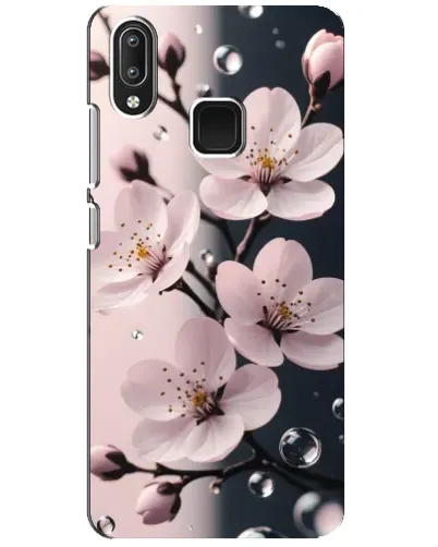 Чехол для Vivo Y95 с картинкой «Нежная сакура и капли» Чехол для Vivo Y95 с картинкой «Нежная сакура и капли»