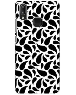 Чехол для Vivo Y95 с картинкой «Контрастные черные капли»