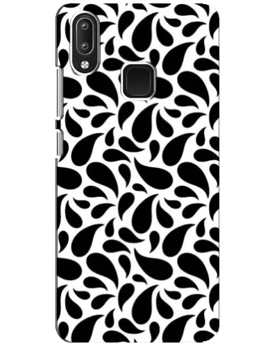 Чехол для Vivo Y95 с картинкой «Контрастные черные капли» Чехол для Vivo Y95 с картинкой «Контрастные черные капли»