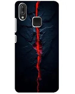 Чехол для Vivo Y95 с картинкой «Kрасная лавовая трещина»