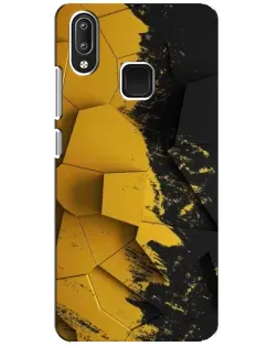 Чехол для Vivo Y95 с картинкой «Золотые осколки геометрии»