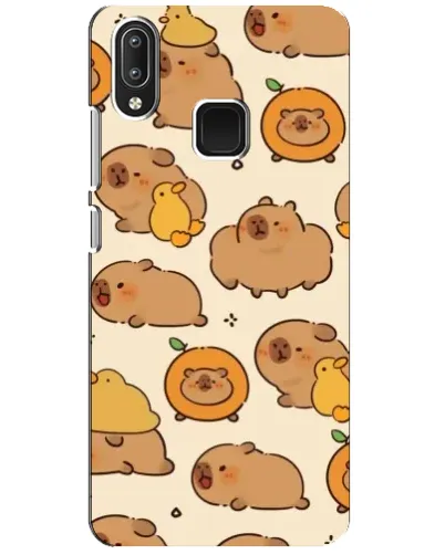 Чехол для Vivo Y95 с картинкой «Капибары с апельсинами» Чехол для Vivo Y95 с картинкой «Капибары с апельсинами»