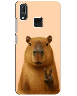 Чехол для Vivo Y95 с картинкой «Капибара виктория»