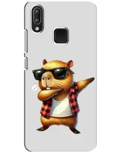 Чехол для Vivo Y95 с картинкой «Капибара рэпер даб»