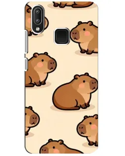 Чехол для Vivo Y95 с картинкой «Паттерн милых капибар»