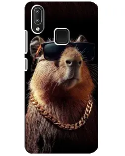 Чехол для Vivo Y95 с картинкой «Капибара золотая цепь»