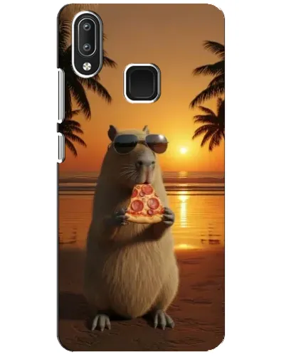 Чехол для Vivo Y95 с картинкой «Капибара с пиццей» Чехол для Vivo Y95 с картинкой «Капибара с пиццей»