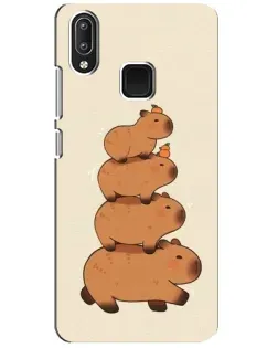 Чехол для Vivo Y95 с картинкой «Башня из капибар»