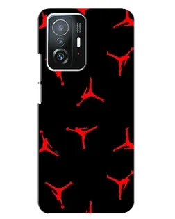 Чохол для Xiaomi 11T / 11T Pro з картинкою «Jordan Red Pattern»
