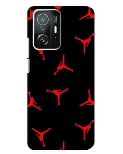 Чехол для Xiaomi 11T / 11T Pro с картинкой «Jordan Red Pattern»