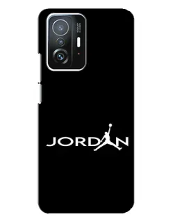 Чохол для Xiaomi 11T / 11T Pro з картинкою «Jordan White Logo»