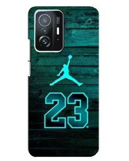 Чохол для Xiaomi 11T / 11T Pro з картинкою «Jordan Cyan 23»