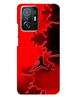 Чохол для Xiaomi 11T / 11T Pro з картинкою «Jordan Red Smoke»