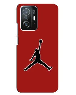 Чохол для Xiaomi 11T / 11T Pro з картинкою «Jordan Red Back»
