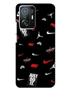 Чохол для Xiaomi 11T / 11T Pro з картинкою «Nike Mix Pattern»