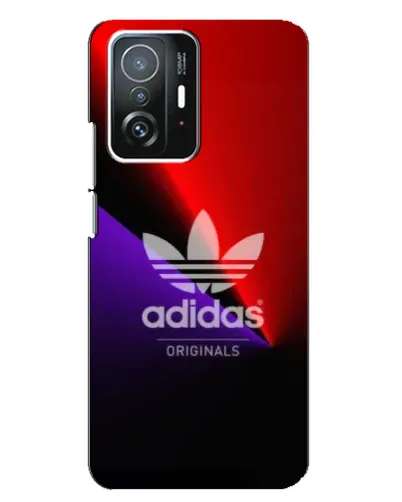 Чехол для Xiaomi 11T / 11T Pro с картинкой «Adidas Red Neon»