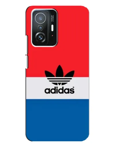 Чехол для Xiaomi 11T / 11T Pro с картинкой «Ретро блоки Adidas»