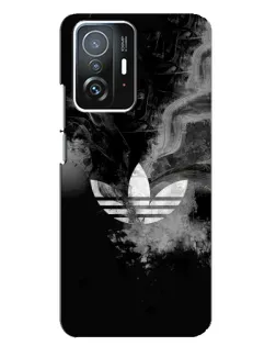Чохол для Xiaomi 11T / 11T Pro з картинкою «Абстрактний дим Adidas»